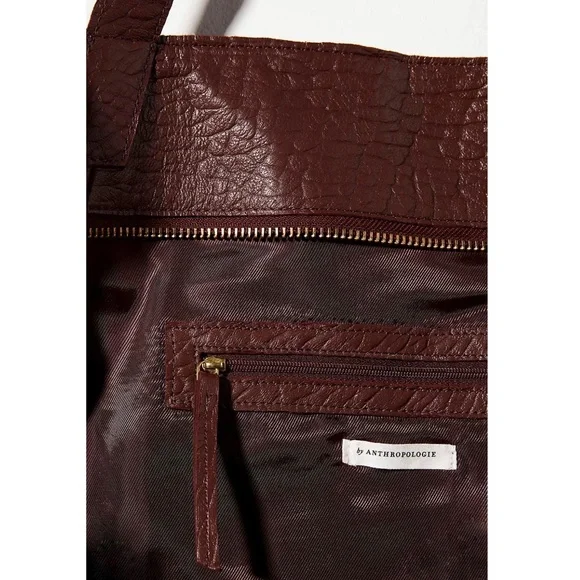 Anthropologie Everyday Leather Tote Bag - Choc - Picture 2 of 5
